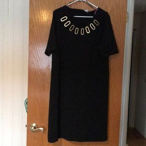 Avenue Size 18/20 black and gold dress